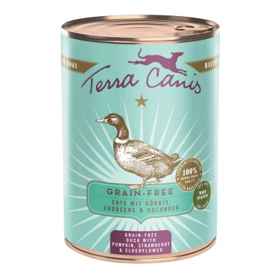 Terra Canis Duck with pumpkin, strawberry and elderberry 400g