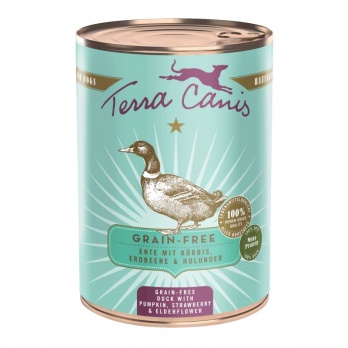 Terra Canis Duck with pumpkin, strawberry and elderberry 400g