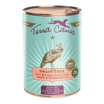 Terra Canis Turkey with celery, pumpkin and watercress 400g
