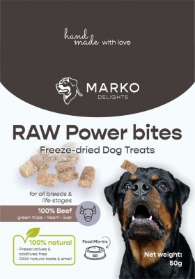 Marko Delights Beef green tripe, liver, heart