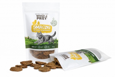 WHOLE PREY натуральные лакомства для кошек — 100% цыплёнок 70 г