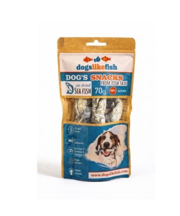 Dogs and Cats like Fish Cod skin braids 70g