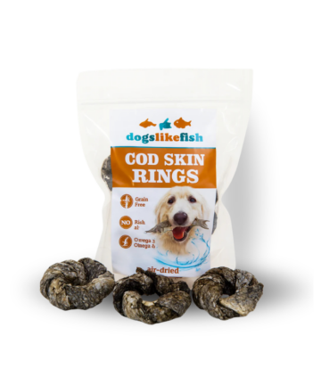 Dogs and Cats like Fish Mencas ādas gredzeni 250g