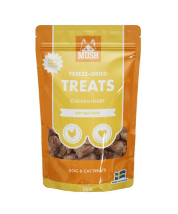 MUSH Treats Liofilizētas vistu sirdis
