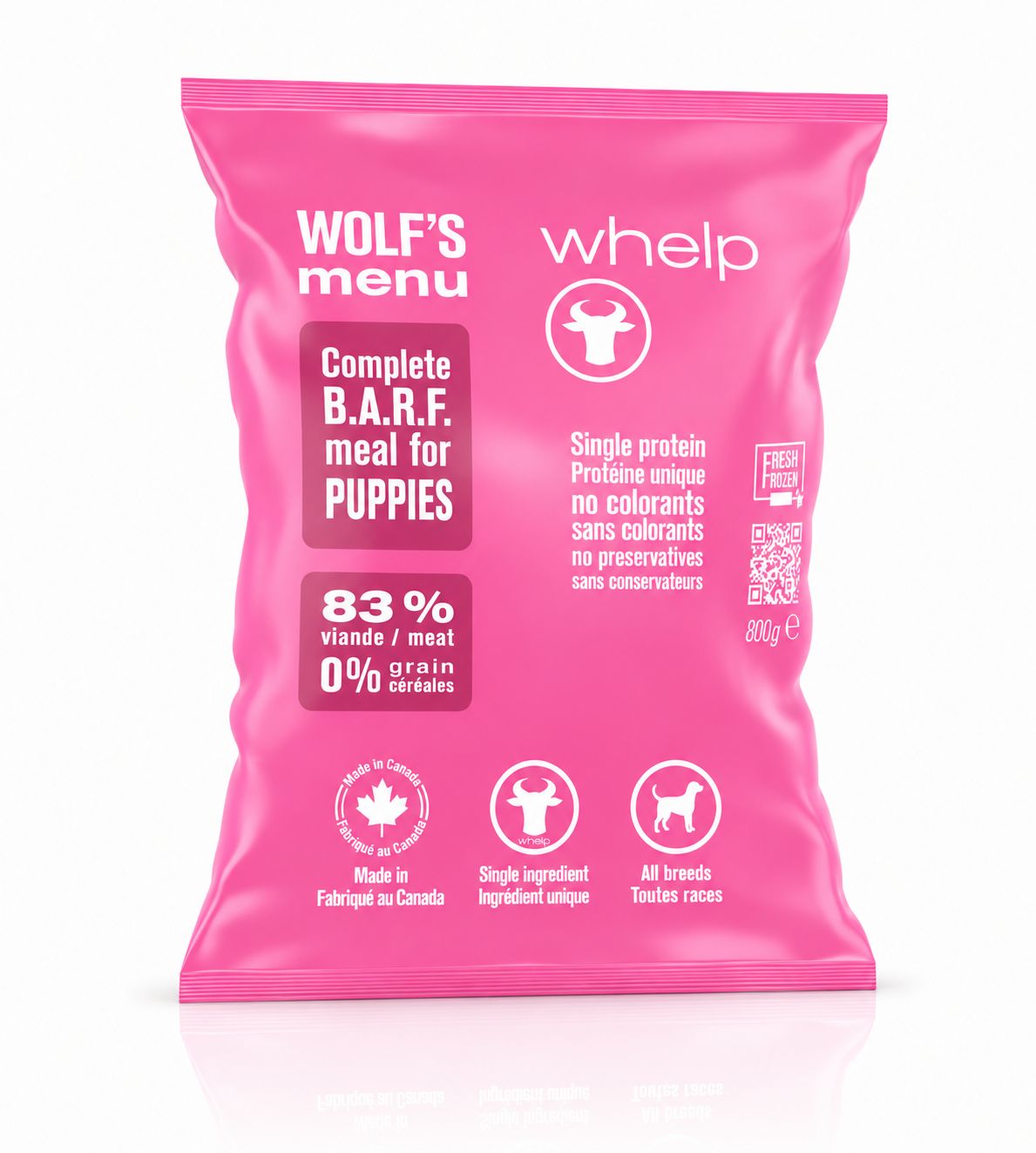 Wolf's menu Whelp 800g