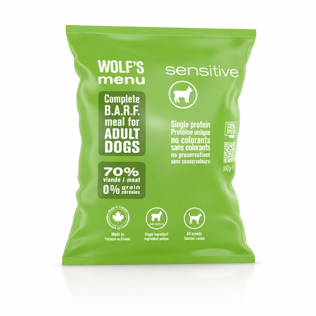 Wolf's menu Sensitive