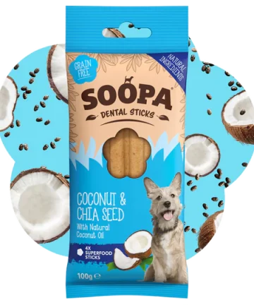 Soopa dental sticks coconut & chia