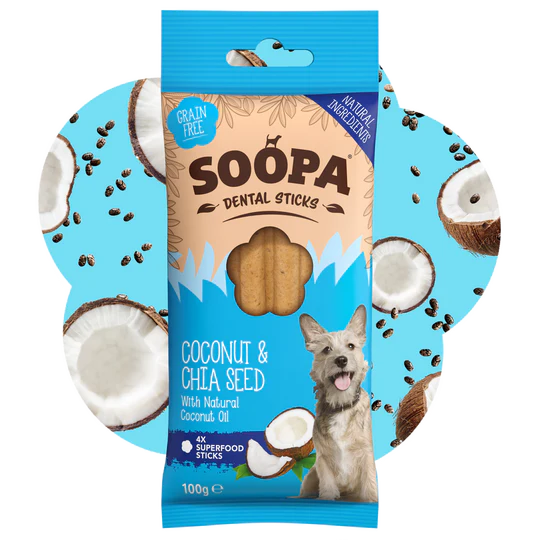 Soopa dental sticks coconut & chia