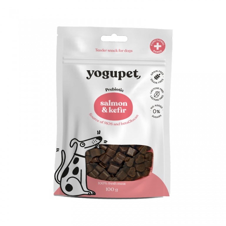 yogupet dog snacks salmon & kefir