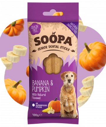 Soopa senior sticks banana & pumpkin