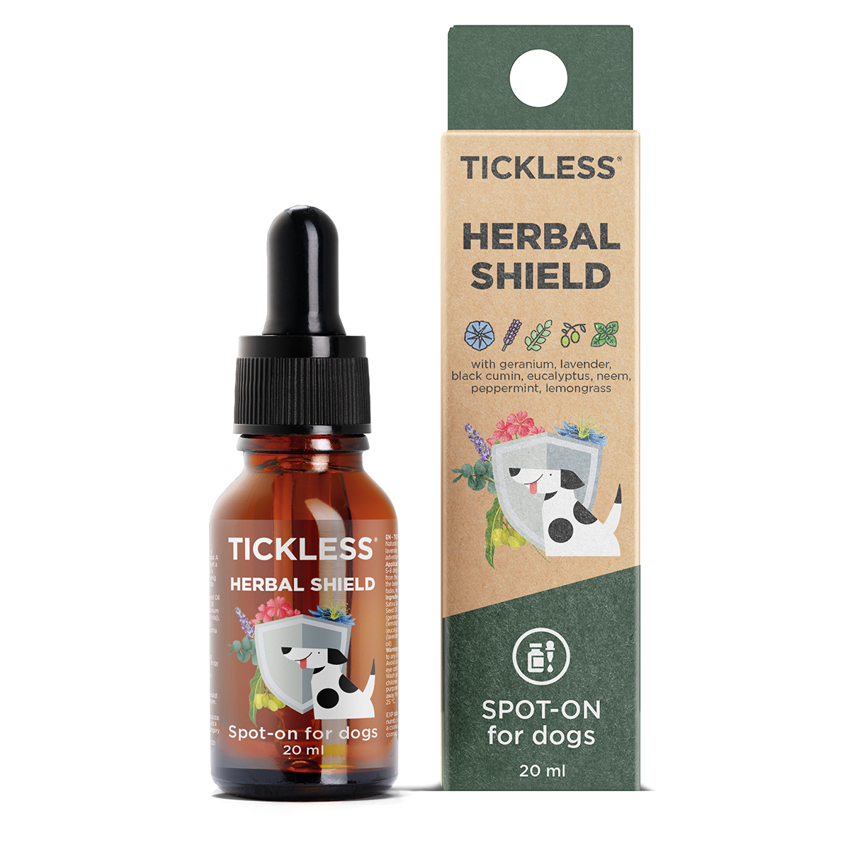 Tickless herbal shield spot-on