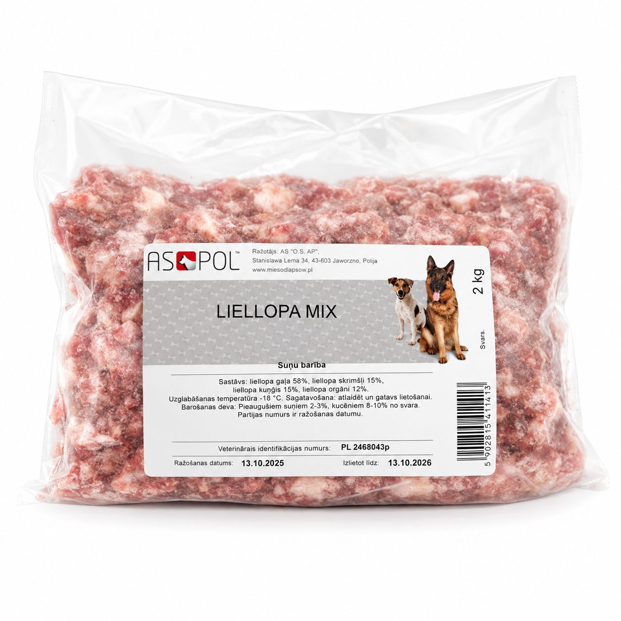 Aspol liellopa mix 2kg