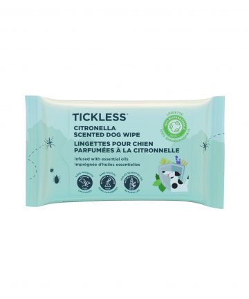 Tickless citronella dog wipe