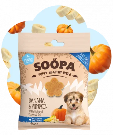 Soopa puppy bits banana & pumpkin