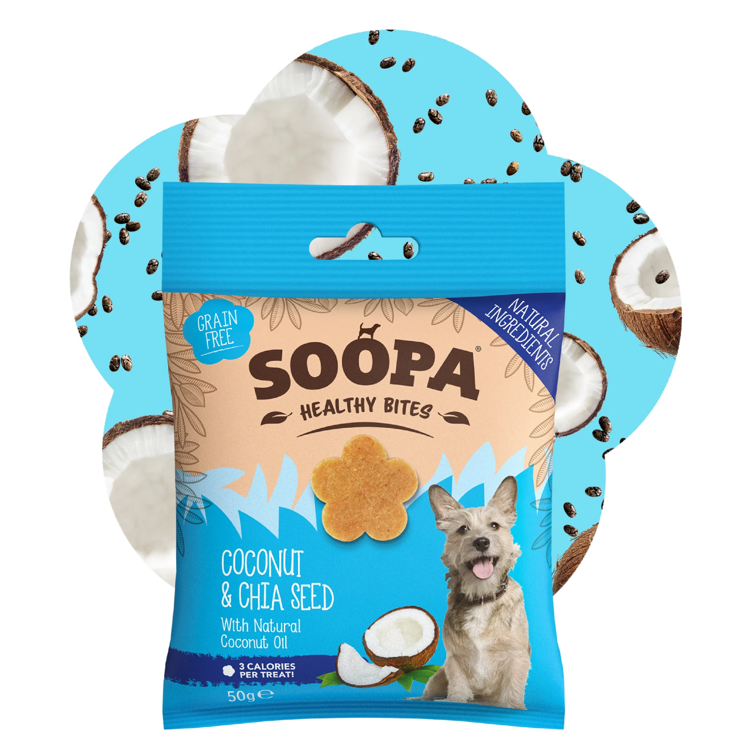 Soopa healthy bites coconut & chia seed