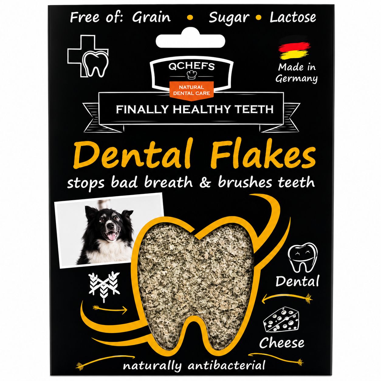 QChefs dog dental flakes