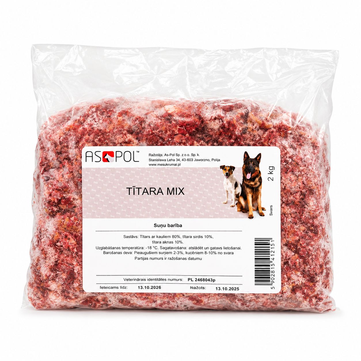 Aspol tītara mix gabalos 2kg